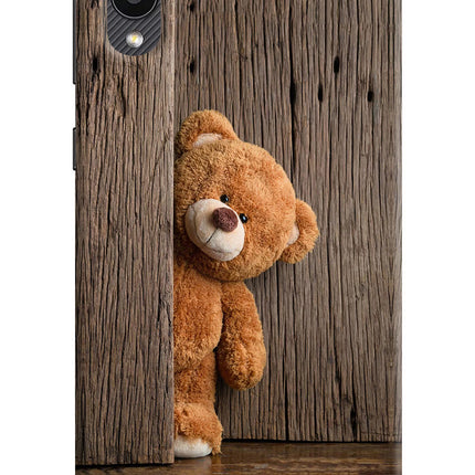 Teddy Wooden Samsung M02 Hard Case Back Cover by Casekaro