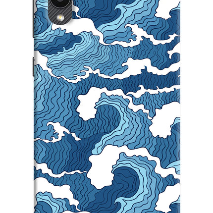 Blue Waves Samsung M02 Hard Case Back Cover by Casekaro
