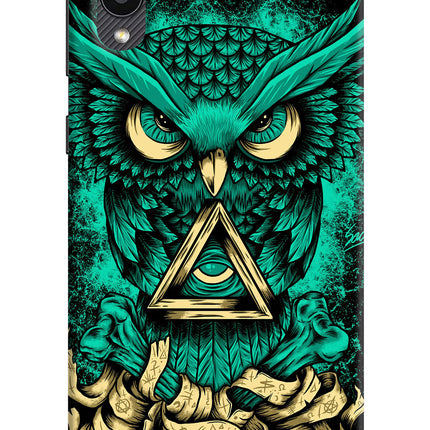 Green Owl Samsung M02 Hard Case Back Cover by Casekaro