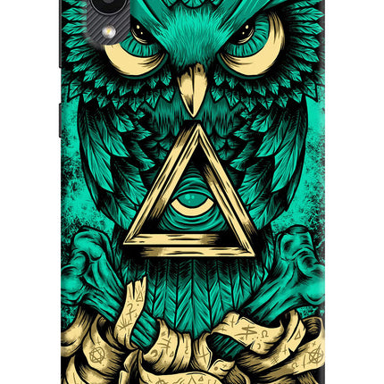 Green Owl Samsung M02 Hard Case Back Cover by Casekaro