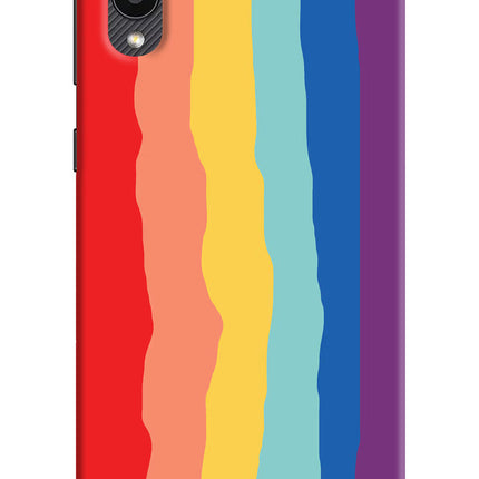 Rainbow Samsung M02 Hard Case Back Cover by Casekaro