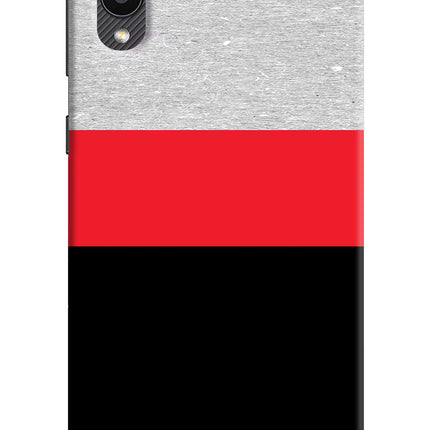 Tri Color Pattern Samsung M02 Hard Case Back Cover by Casekaro