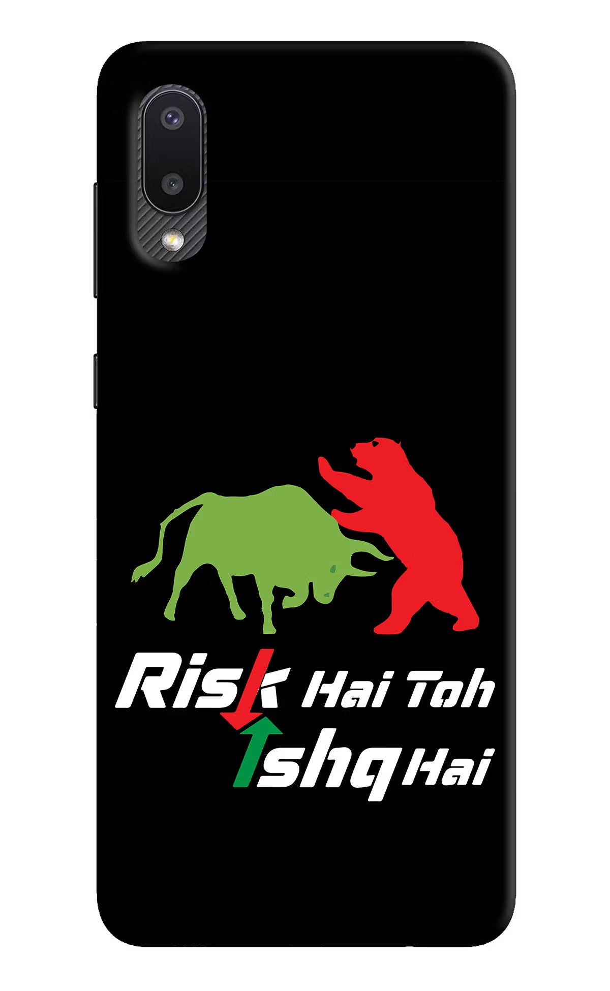 Risk Hai Toh Ishq Hai Samsung M02 Hard Case Back Cover by Casekaro