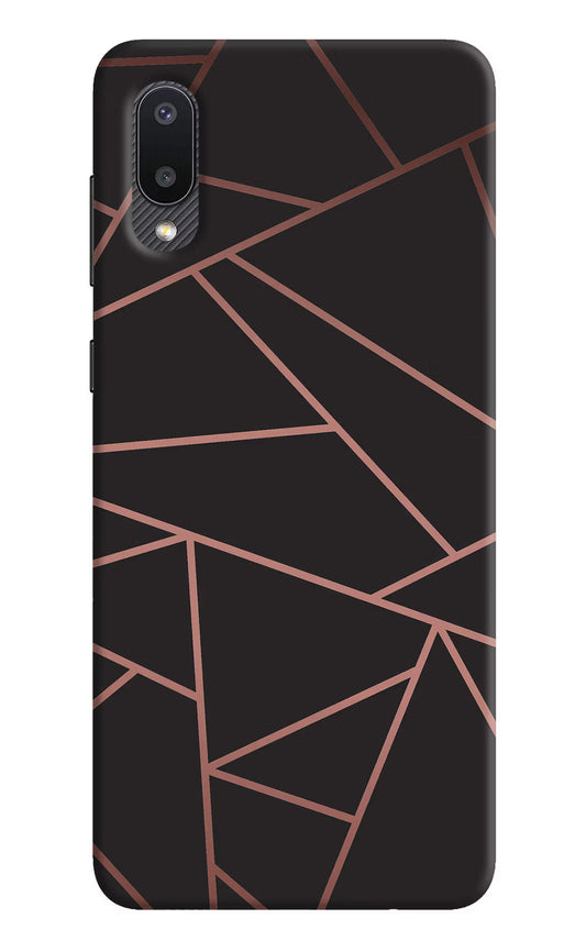 Geometric Pattern Samsung M02 Hard Case Back Cover by Casekaro