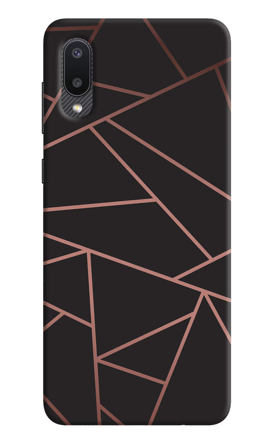 Geometric Pattern Samsung M02 Back Cover, Hard case