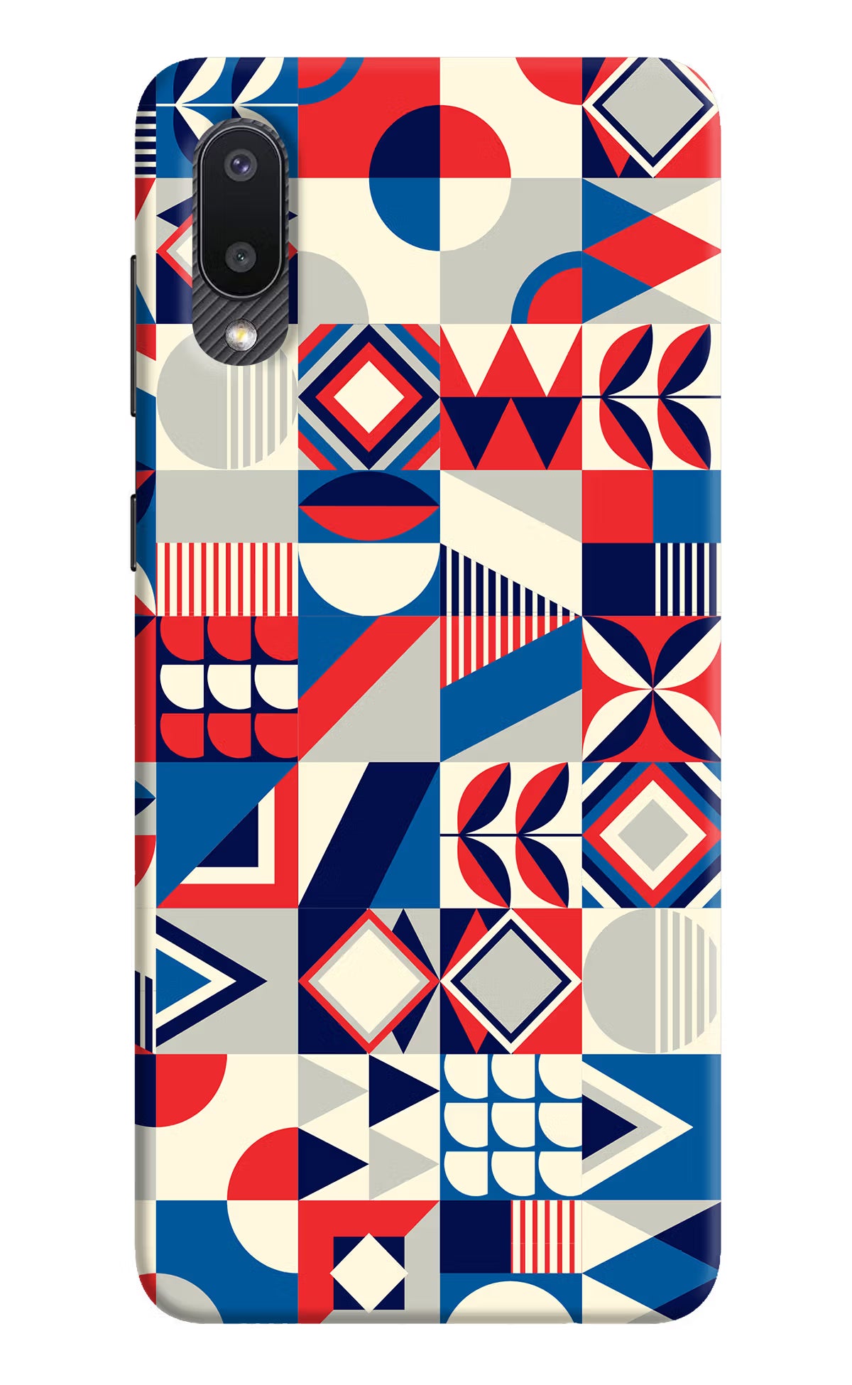 Colorful Pattern Samsung M02 Hard Case Back Cover by Casekaro