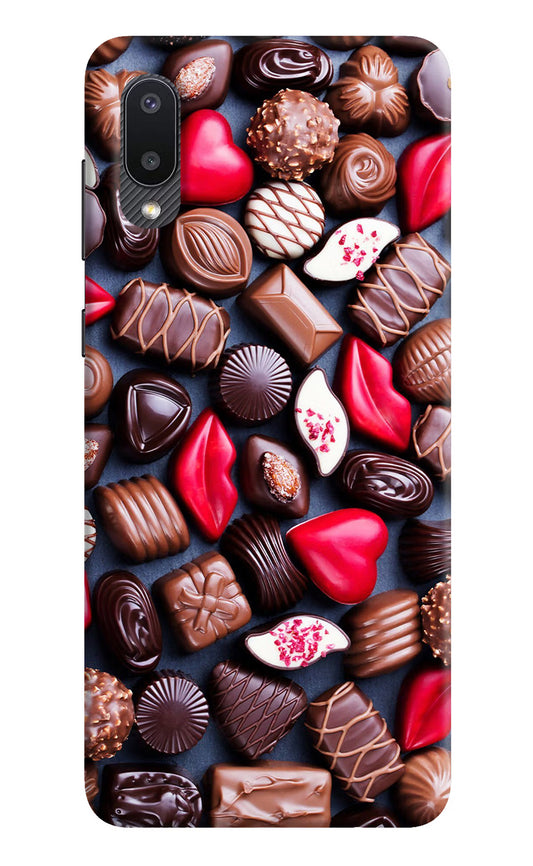 Chocolates Samsung M02 Hard Case Back Cover by Casekaro