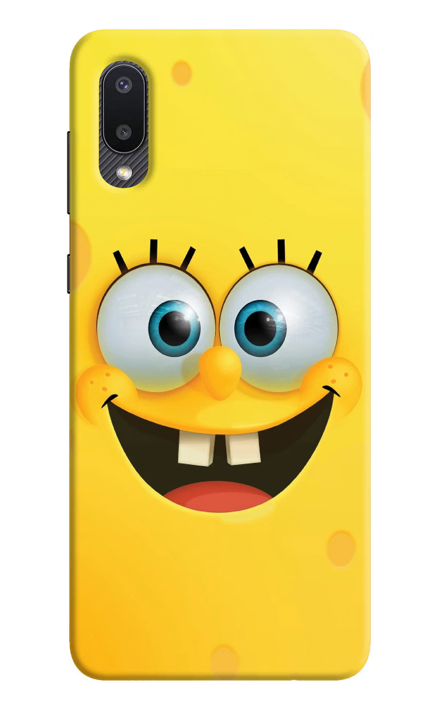 Sponge 1 Samsung M02 Back Cover, Hard case