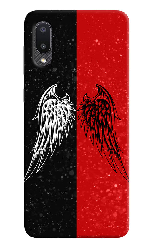 Wings Samsung M02 Hard Case Back Cover by Casekaro