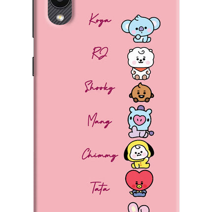 BTS names Samsung M02 Hard Case Back Cover by Casekaro