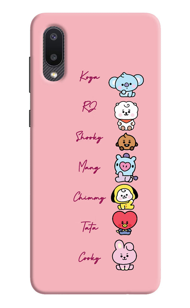 BTS names Samsung M02 Hard Case Back Cover by Casekaro
