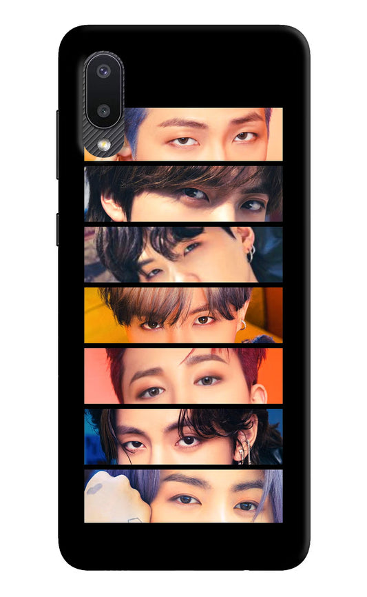 BTS Eyes Samsung M02 Hard Case Back Cover by Casekaro