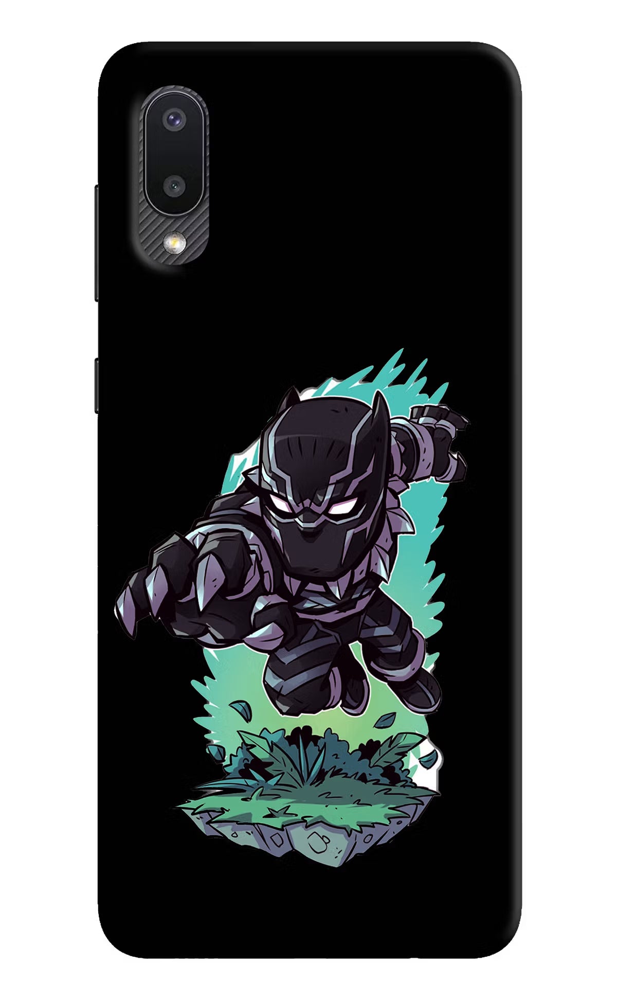 Black Panther Samsung M02 Hard Case Back Cover by Casekaro