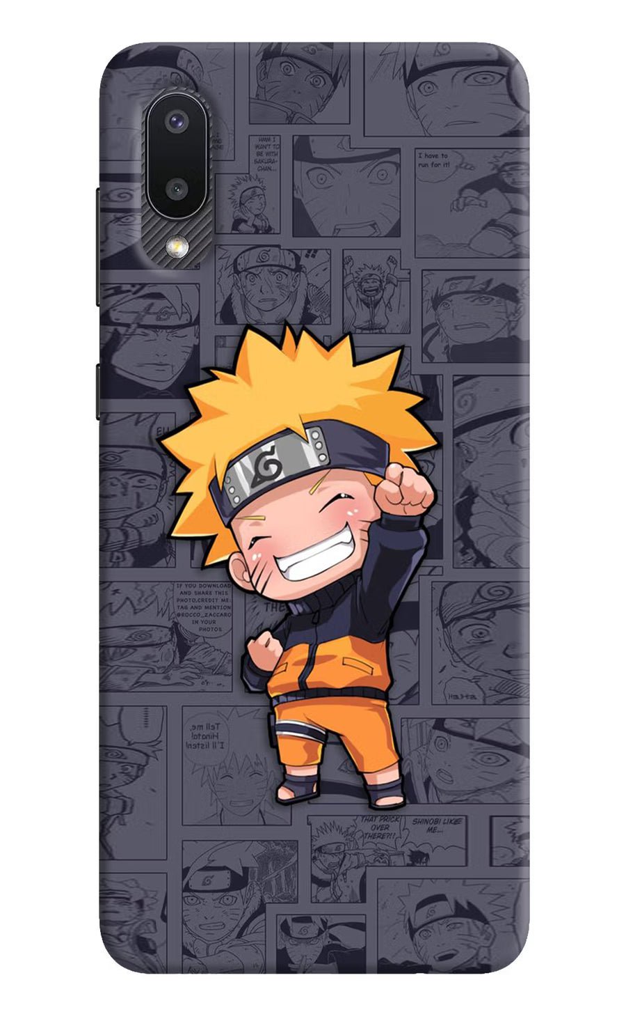 Chota Naruto Samsung M02 Back Cover, Hard case