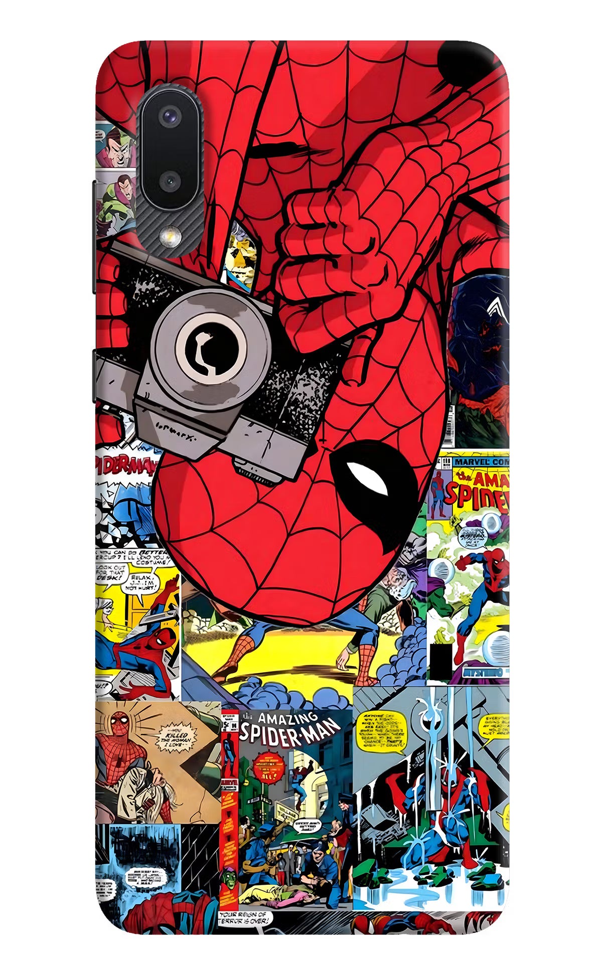 Spider Man Samsung M02 Hard Case Back Cover by Casekaro