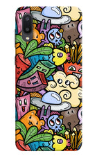 Veggie Doodle Samsung M02 Hard Case Back Cover by Casekaro