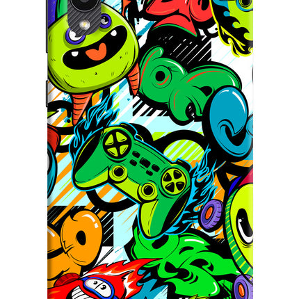 Game Doodle Samsung M02 Hard Case Back Cover by Casekaro