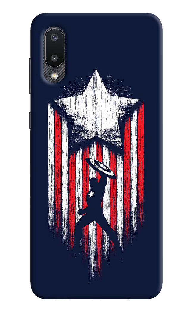 Captain America Marvel Art Samsung M02 Hard Case Back Cover by Casekaro
