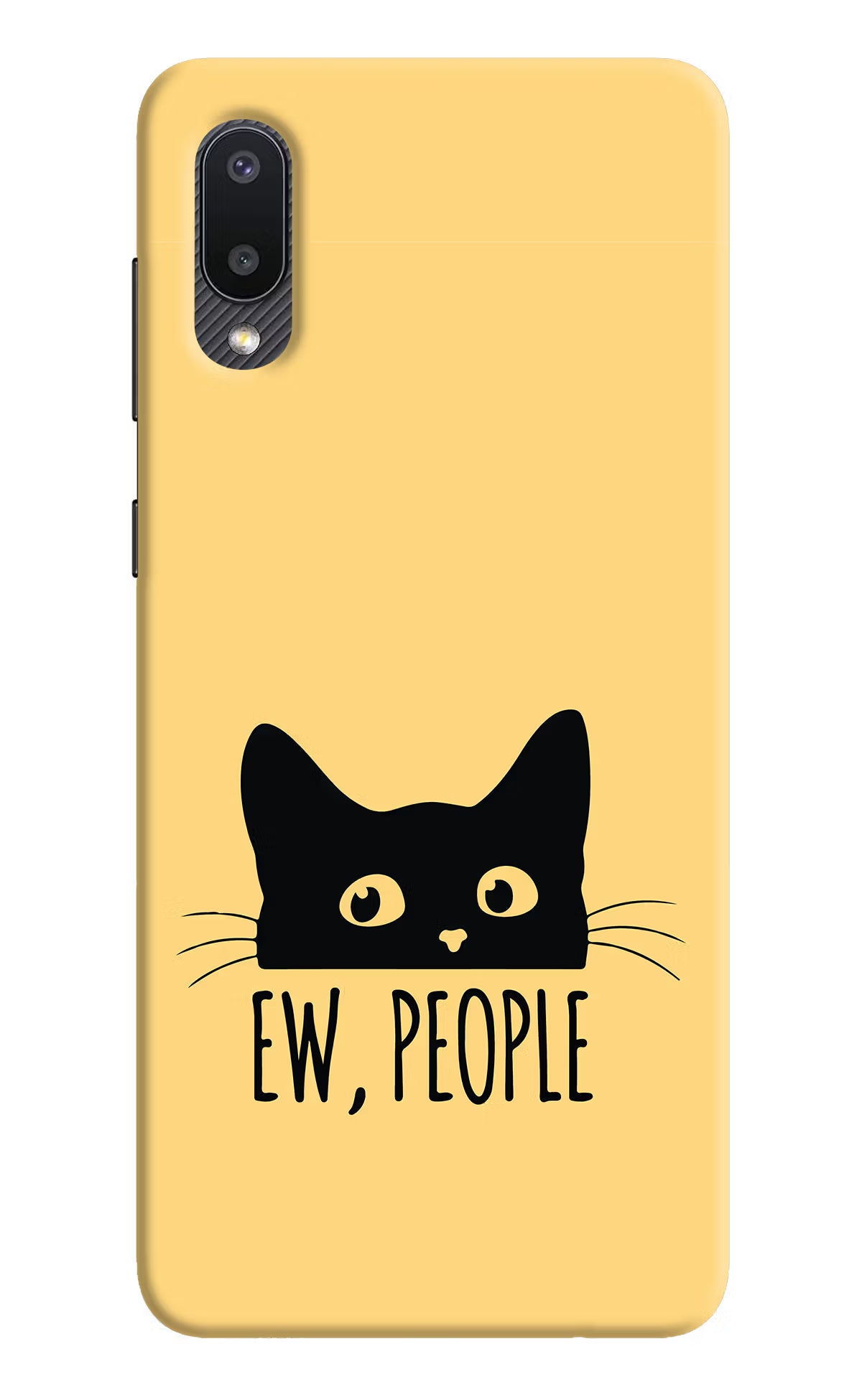 Ew People Catitude Samsung M02 Hard Case Back Cover by Casekaro