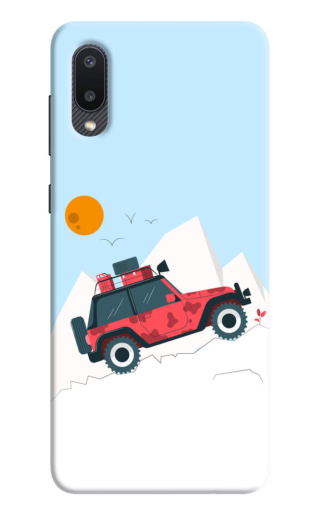 Mountain Trail Beast Samsung M02 Hard Case Back Cover by Casekaro