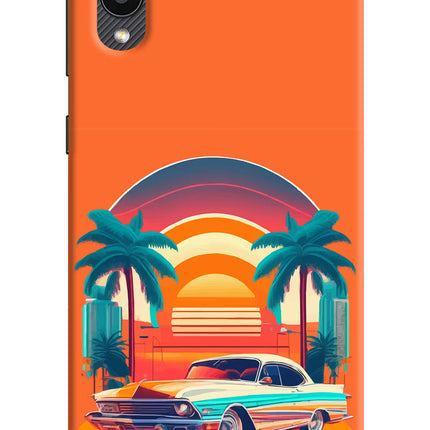 Palm Drive 80s Samsung M02 Hard Case Back Cover by Casekaro