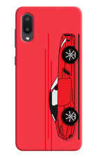 Red Velocity Samsung M02 Hard Case Back Cover by Casekaro