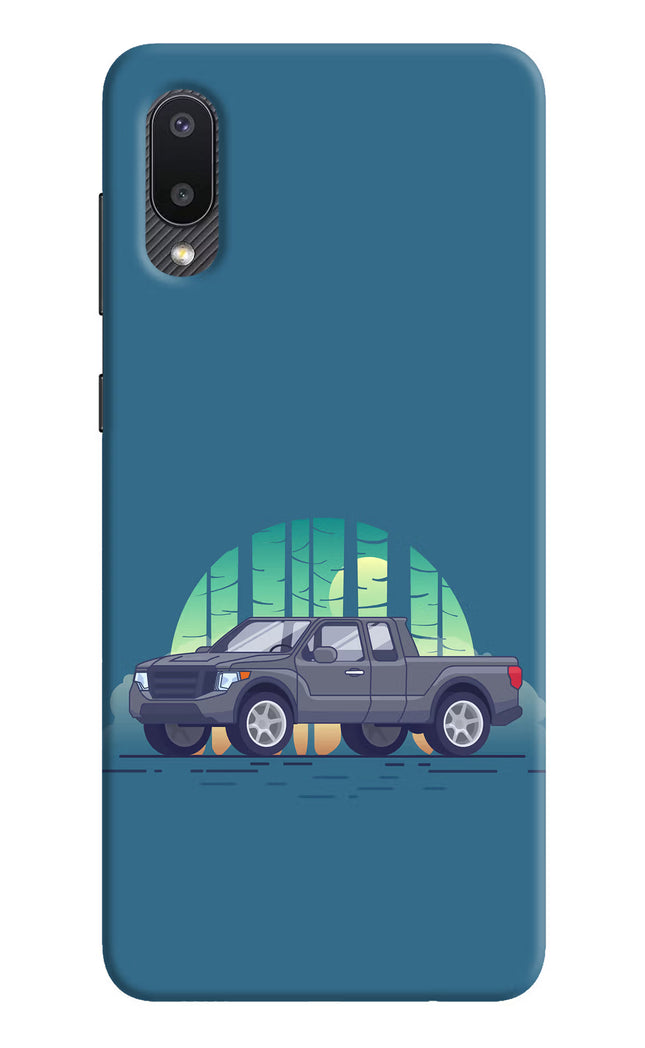 Retro Garage Vibe Samsung M02 Hard Case Back Cover by Casekaro