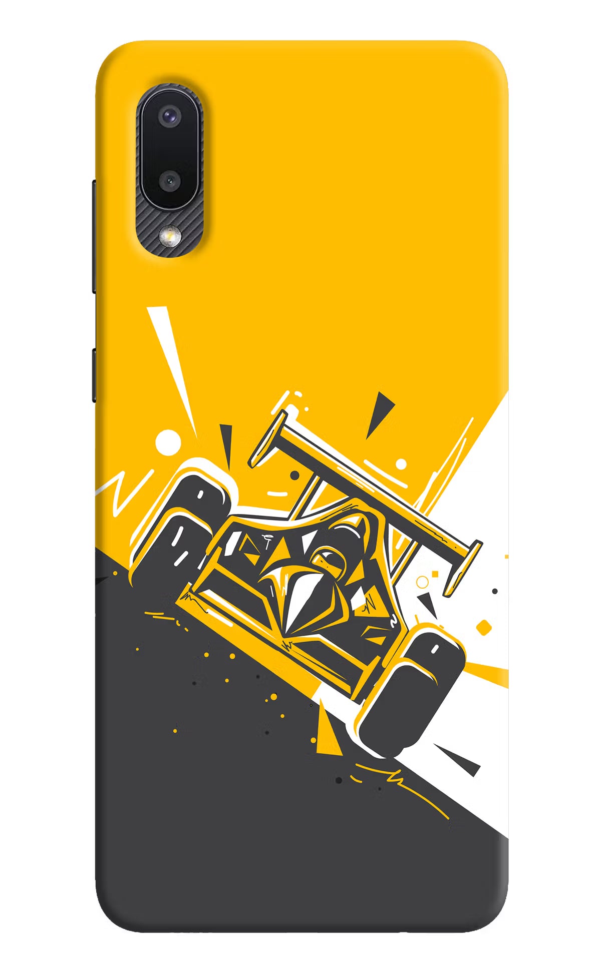 Track King Samsung M02 Hard Case Back Cover by Casekaro