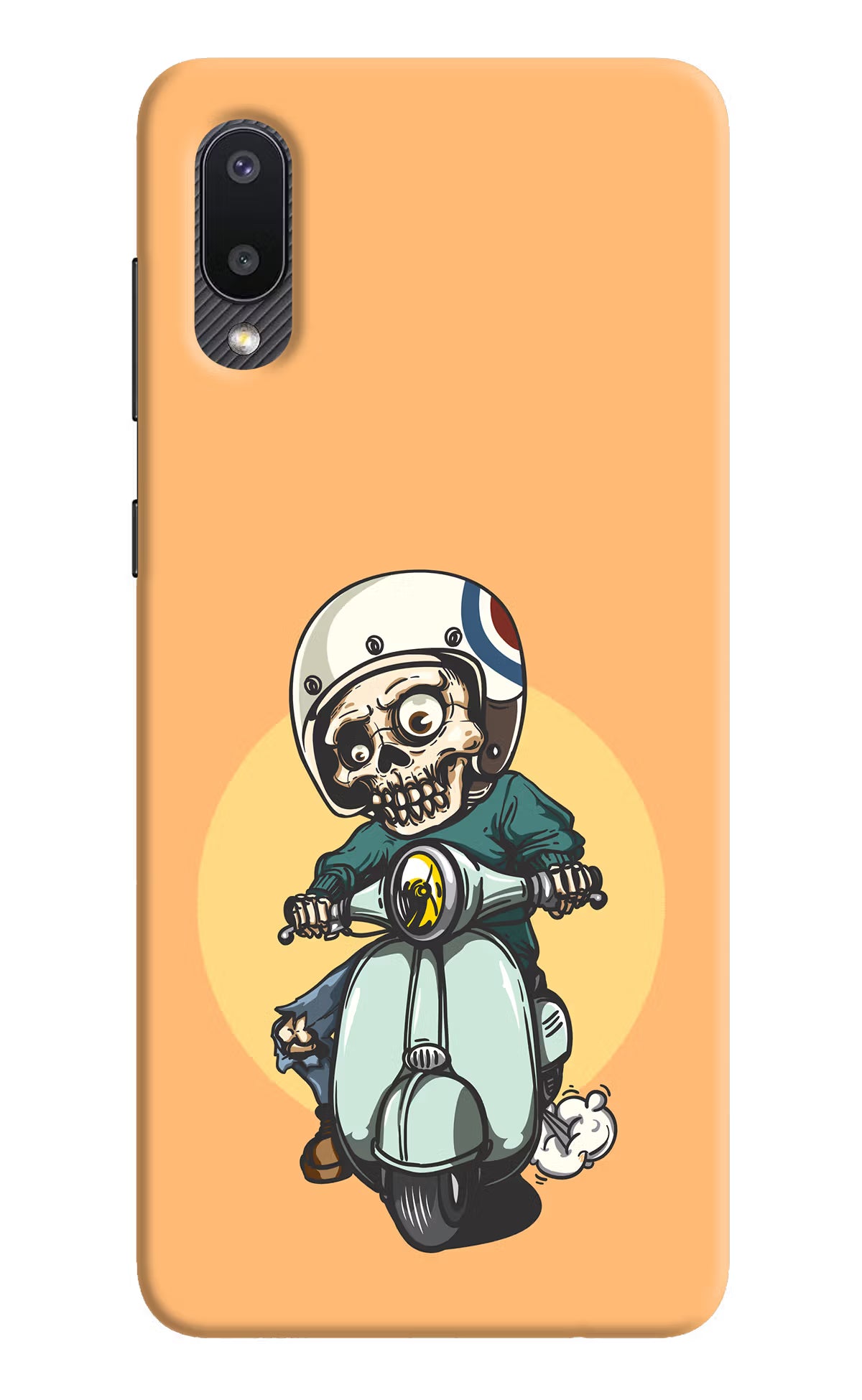 Undead Biker Samsung M02 Hard Case Back Cover by Casekaro