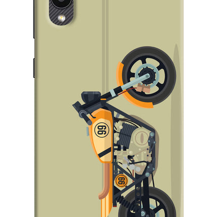 Vertical Speedster Samsung M02 Hard Case Back Cover by Casekaro