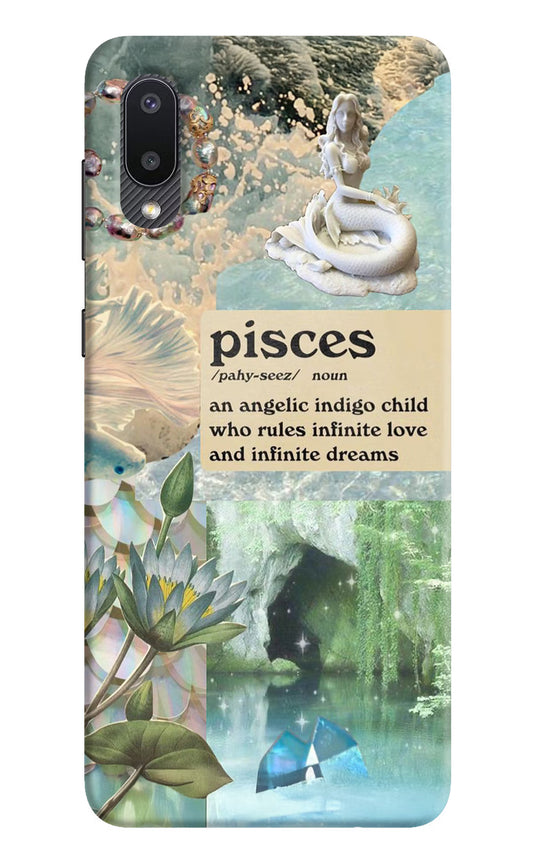 Pisces Zodiac Samsung M02 Hard Case Back Cover by Casekaro