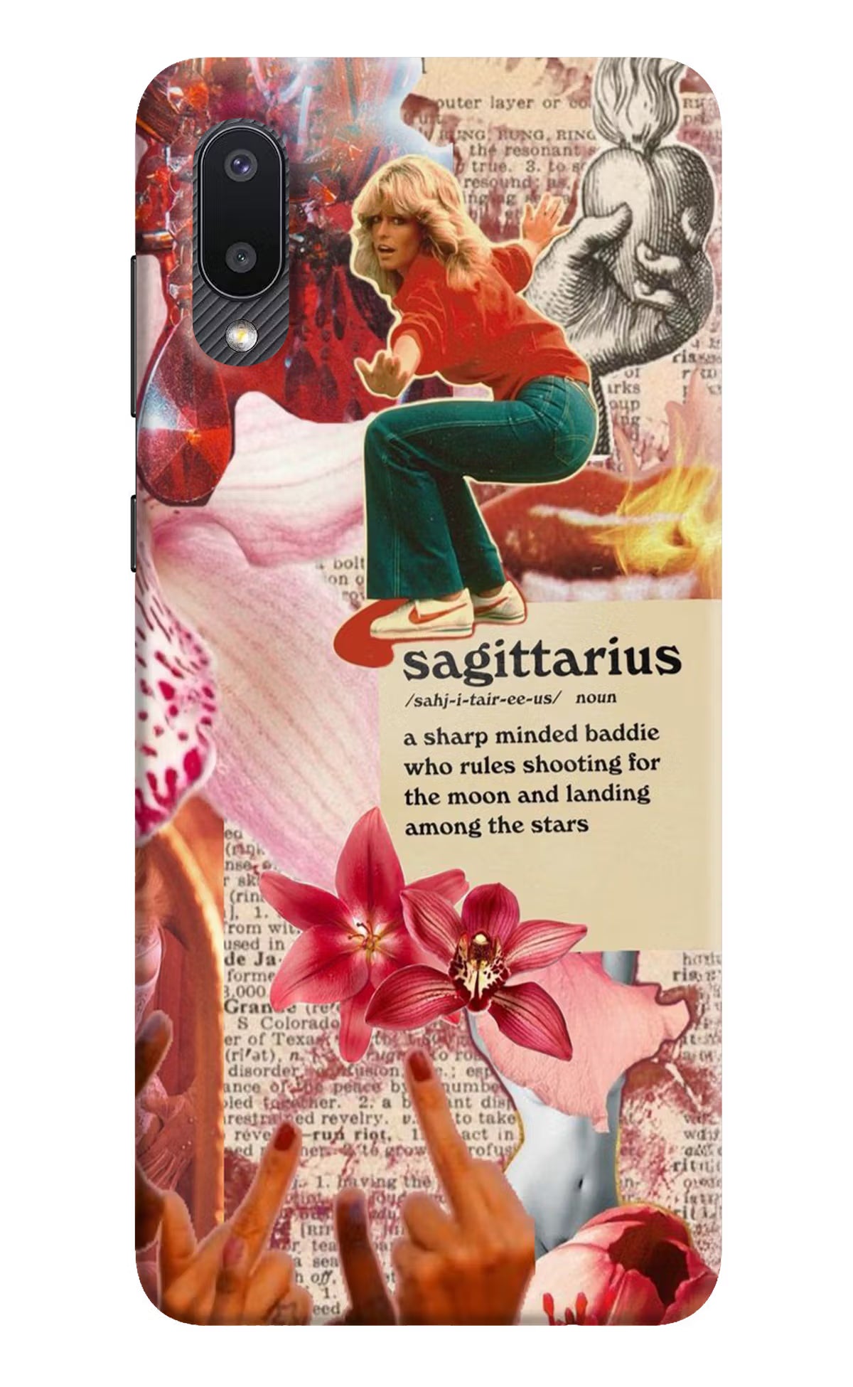 Sagittarius Zodiac Samsung M02 Hard Case Back Cover by Casekaro