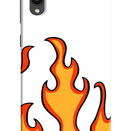 Fired Up – White Samsung M02 Hard Case Back Cover by Casekaro