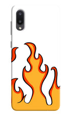 Fired Up – White Samsung M02 Hard Case Back Cover by Casekaro