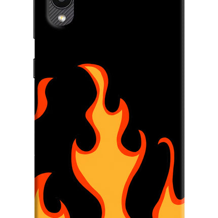 Fired Up – Black Samsung M02 Hard Case Back Cover by Casekaro