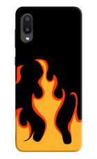 Fired Up – Black Samsung M02 Hard Case Back Cover by Casekaro