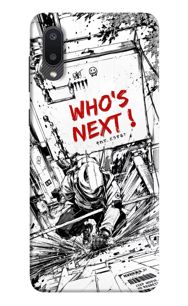 Who's Next Samsung M02 Hard Case Back Cover by Casekaro