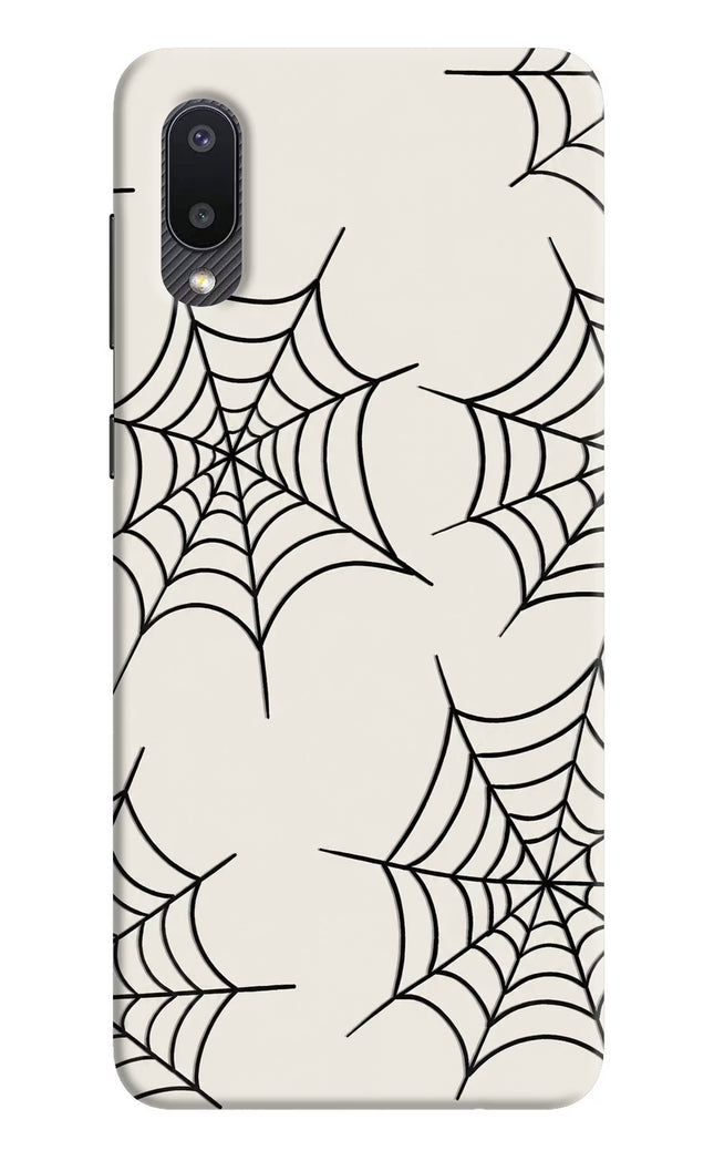 Spider Web Samsung M02 Hard Case Back Cover by Casekaro