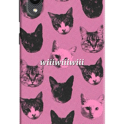 Pink Cats Samsung M02 Hard Case Back Cover by Casekaro