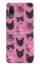 Pink Cats Samsung M02 Hard Case Back Cover by Casekaro