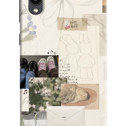 Soft Aesthetic Samsung M02 Hard Case Back Cover by Casekaro
