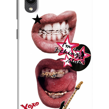 Rockstar Samsung M02 Hard Case Back Cover by Casekaro