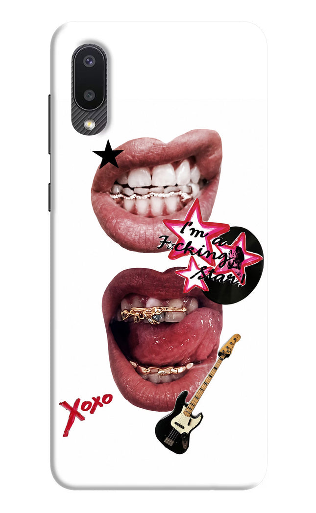Rockstar Samsung M02 Hard Case Back Cover by Casekaro