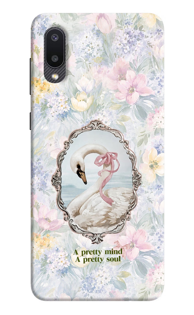 Pretty Mind Pretty Soul Samsung M02 Hard Case Back Cover by Casekaro