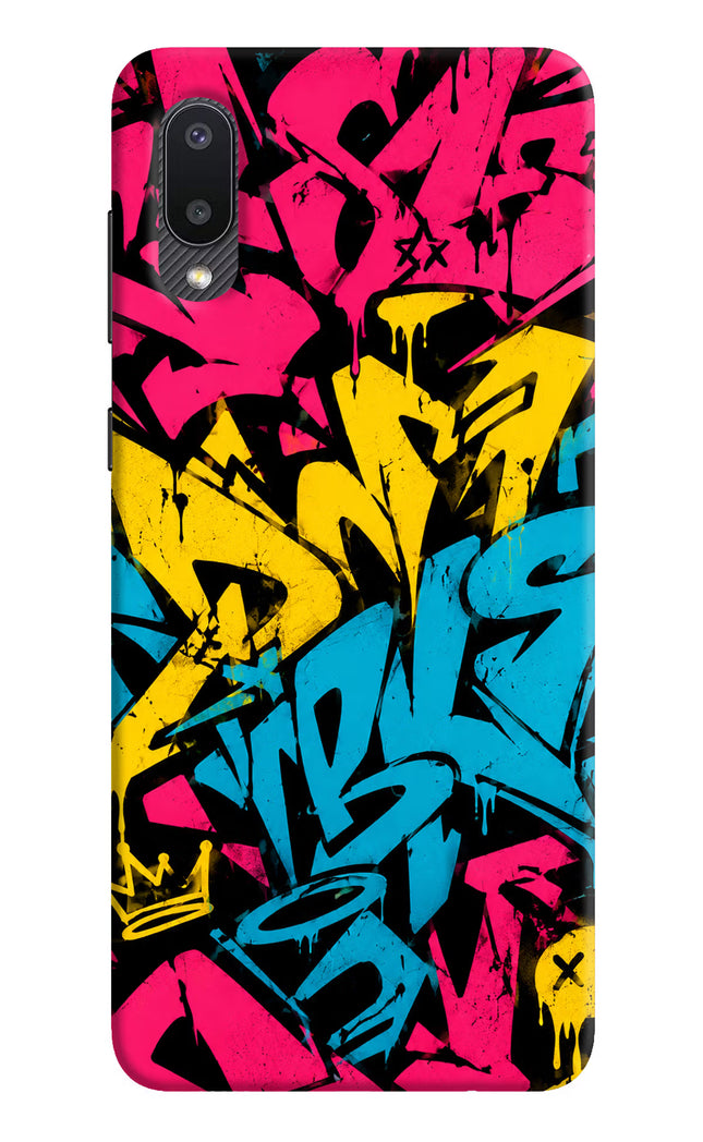 Graffiti Vibe Samsung M02 Hard Case Back Cover by Casekaro