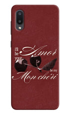 Velvet Cherry Samsung M02 Hard Case Back Cover by Casekaro
