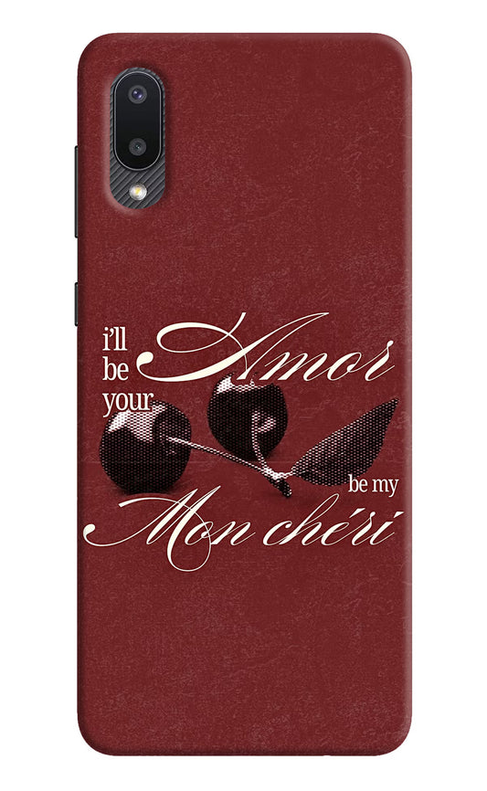 Velvet Cherry Samsung M02 Hard Case Back Cover by Casekaro