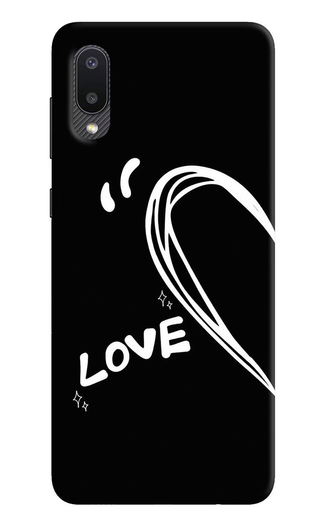 Love Line Samsung M02 Hard Case Back Cover by Casekaro