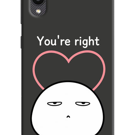 You're Right Samsung M02 Hard Case Back Cover by Casekaro