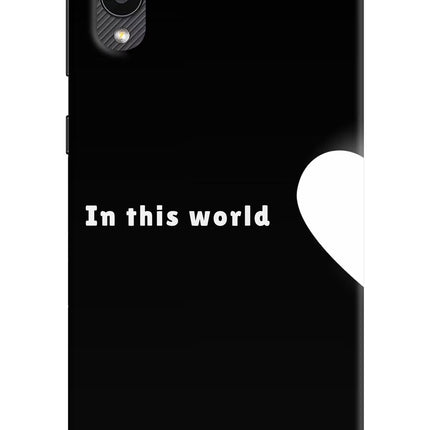 This World Samsung M02 Hard Case Back Cover by Casekaro